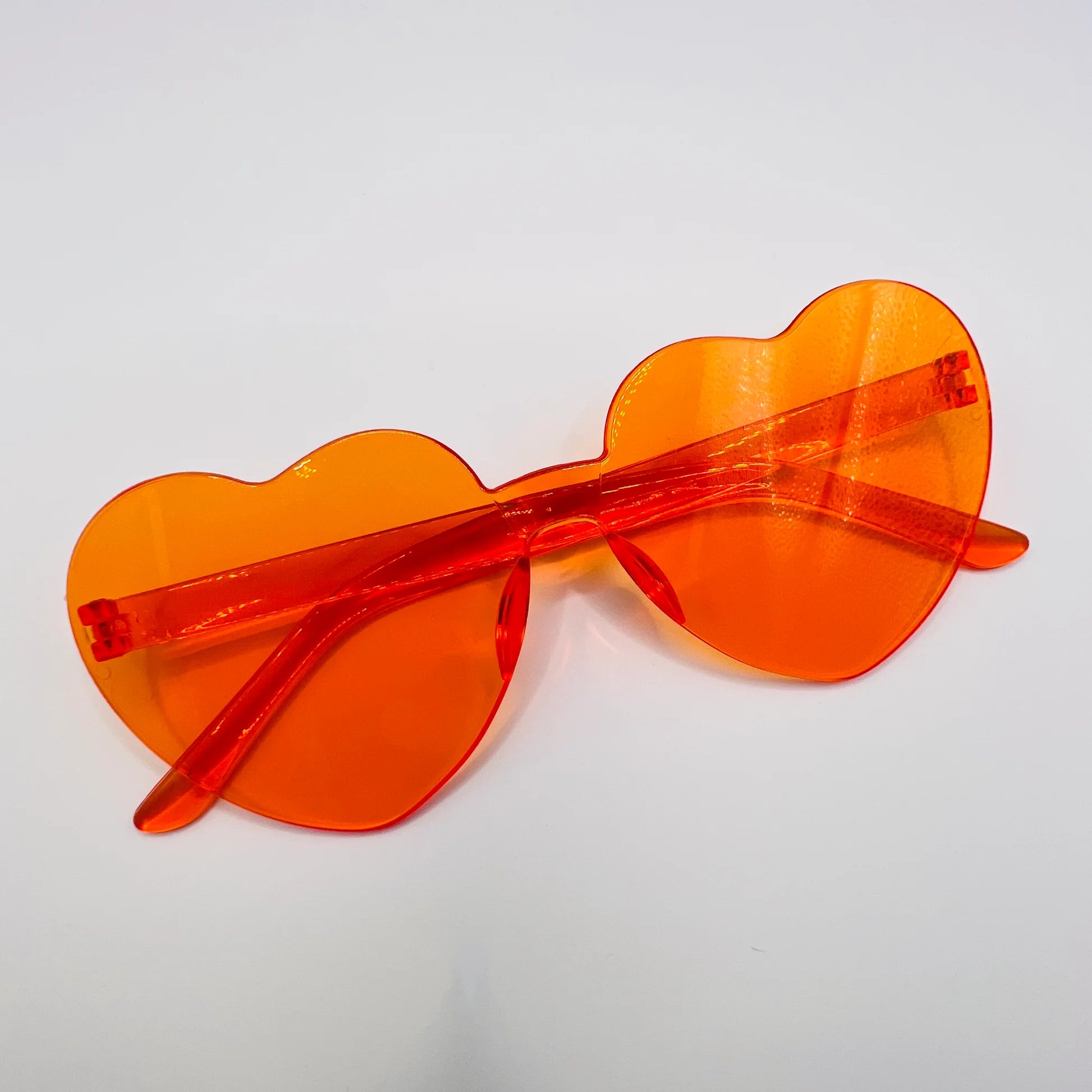 Orange Heart UV Glasses